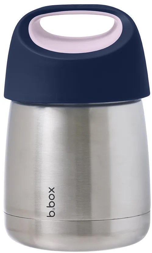 Termoska na jedlo - indigo/ružová