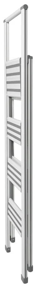 Biele skladacie schodíky Wenko Ladder, 153 cm