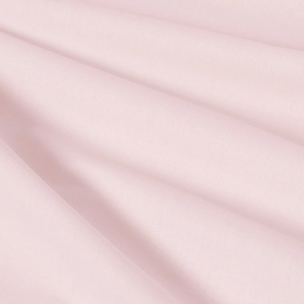 Goldea bavlnená napínacia plachta - púdrovo ružová 180 x 200 cm