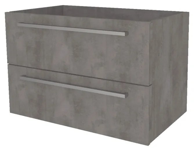 Mereo, Mereo Bino, kúpeľňová skrinka 61 cm, Multidecor, Betón tmavosivý, MER-CN690SBET2
