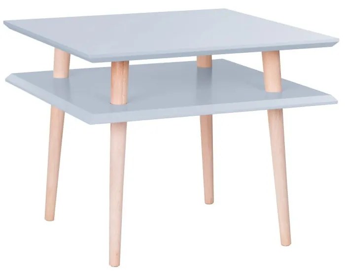 Svetlosivý konferenčný stolík Ragaba Square, 55 × 55 cm