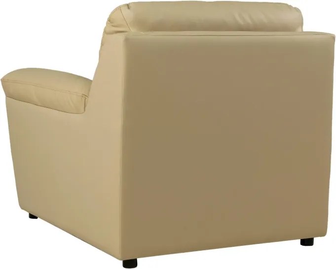 KOŽENÉ KRESLO MALAGA, béžová (krem)