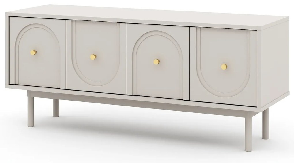 TV stolík Mazoma 154 cm kašmír/zlatý