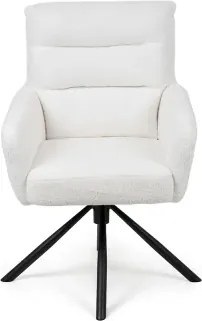 Jedálenský set TERRON 200 biela + 6× jedálenské stoličky ENZO biela