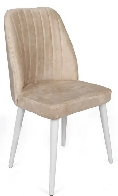 Súprava jedálenských stoličiek Alfa Beige and White, 2 ks