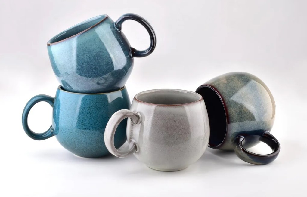 Porcelánový hrnček Eveline 500ml šedý