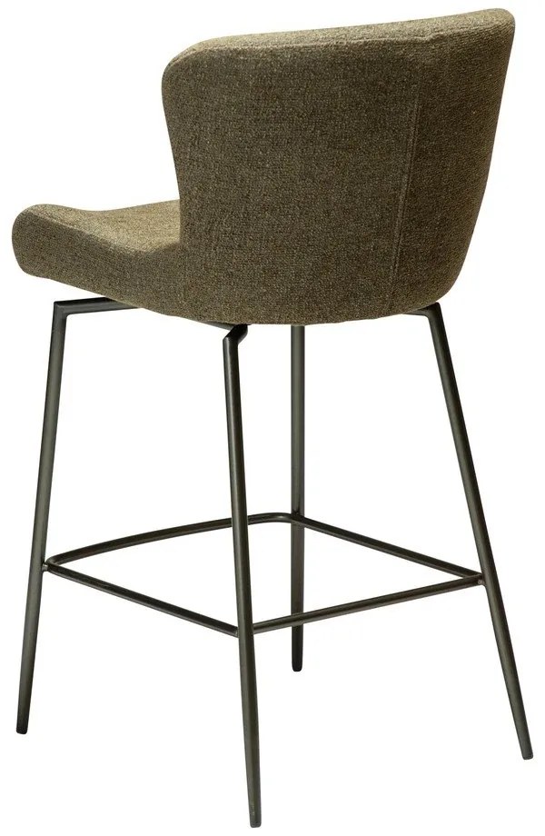 Khaki čalúnená barová stolička (výška sedadla 67,5 cm) Glam – DAN-FORM Denmark