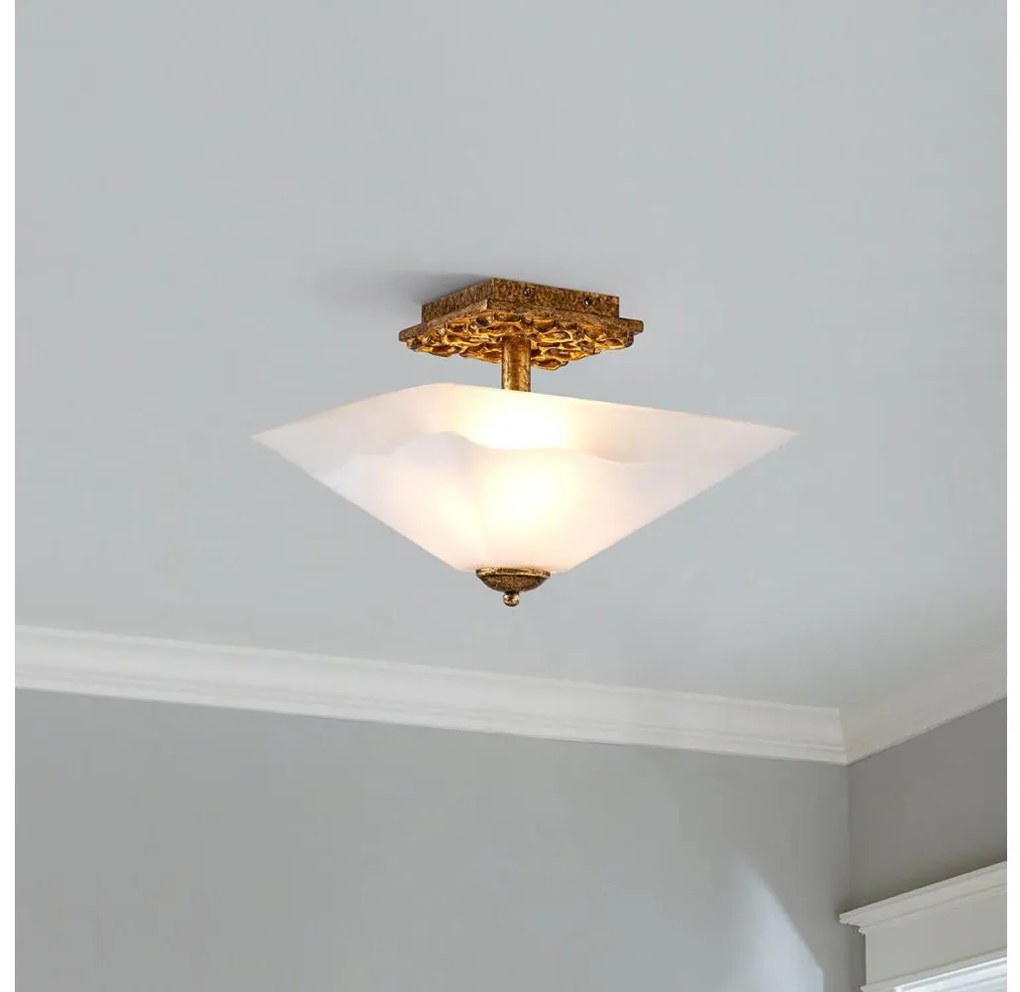 Flambeau STAR-F-S-DG - Stropné svietidlo STAR 2xE27/40W/230V medené