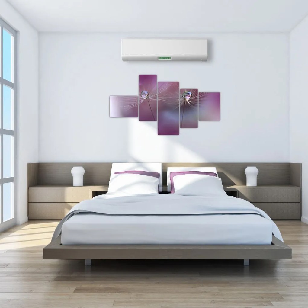 Obraz - kvet s kvapkami vody