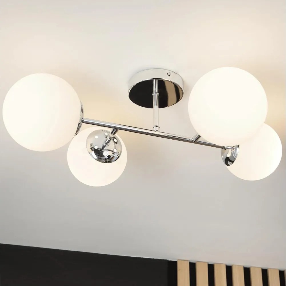 Brilagi - Prisadený luster MALONY 4xE14/20W/230V lesklý chróm