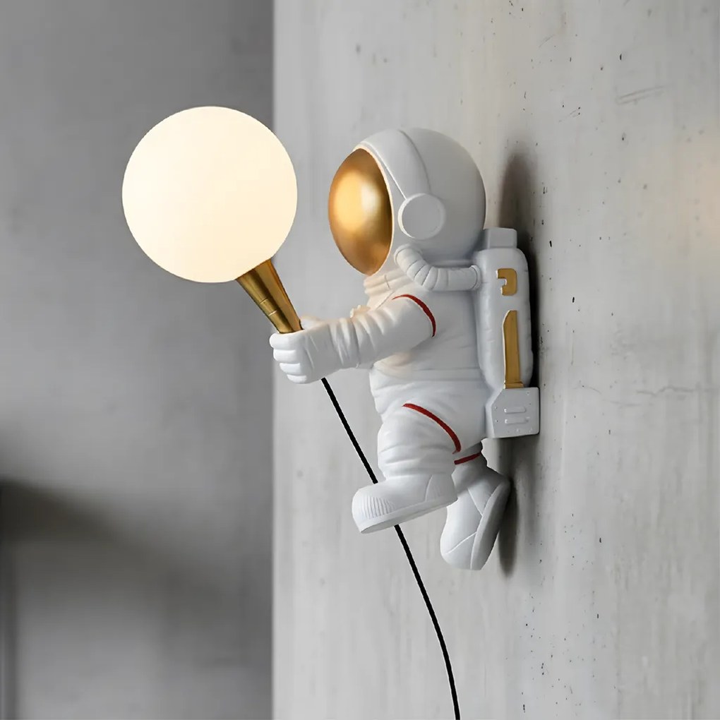 Toolight Toolight, nástenné svietidlo ASTRONAUT APP1804-1W COSMO, biela-zlatá, OSW-04389