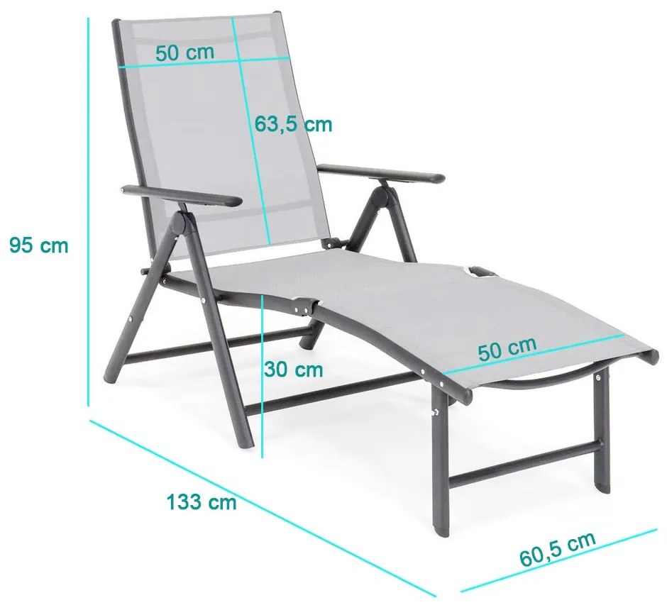 Lehátko comfort, sklopné a nastaviteľné