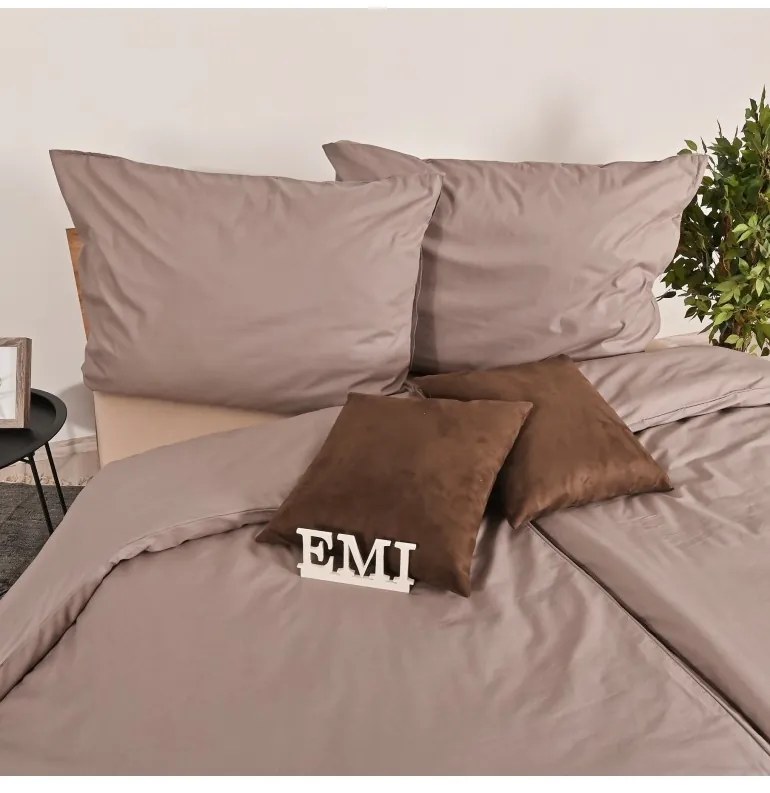 Obliečky bavlnené Latte EMI, Predĺžený set jednolôžko obsahuje 1x 140x220 + 1x 70x90