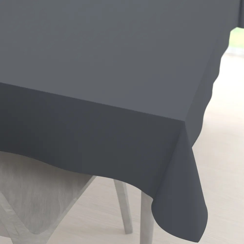 Biante Dekoračný obdĺžnikový obrus Rongo RG-017 Tmavo sivý 140x180 cm