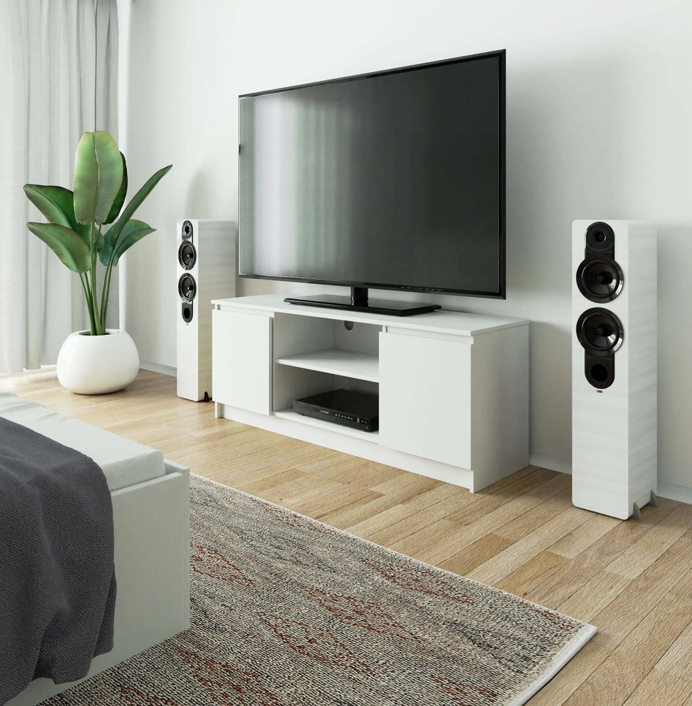 TV stolík Dariel (biela). Akcia -10%. Vlastná spoľahlivá doprava až k Vám domov. 1068866