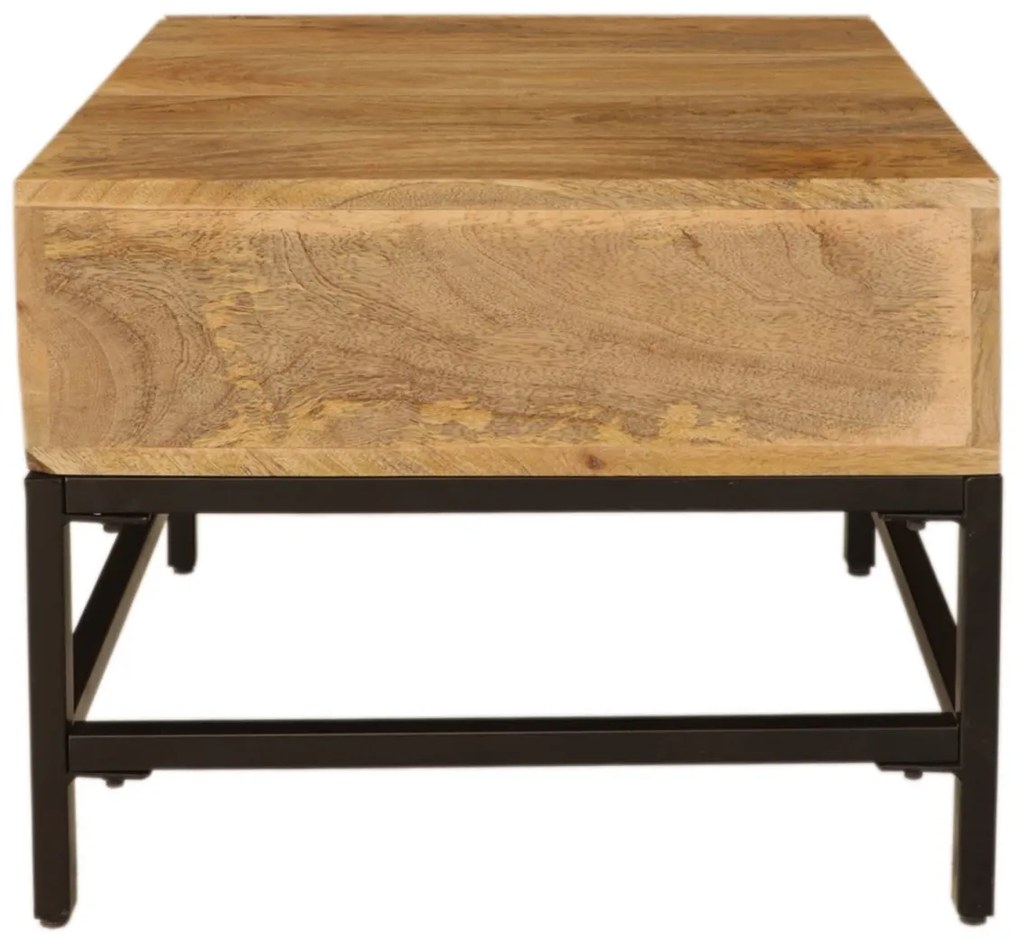 furniture-nabytek.cz - Konferenčný stolík drevo kov z manga 50x40x50