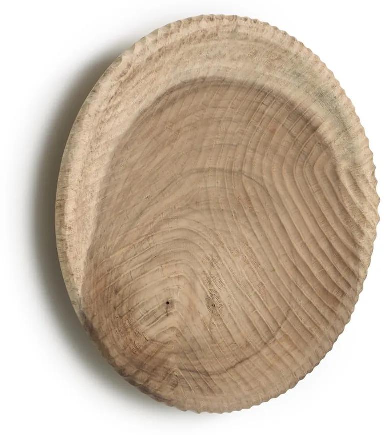 Nástenná dekorácia z munggurového dreva Kave Home Melya, ø 30 cm