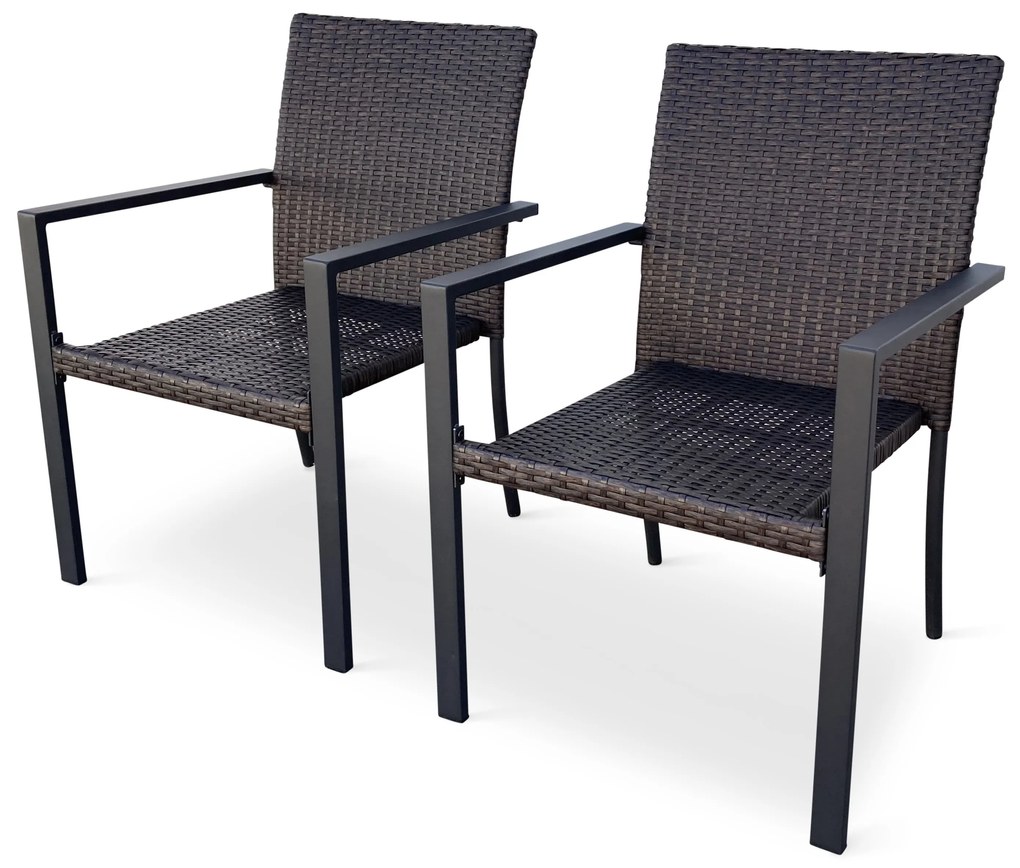 Noela Záhradná ratanová stolička Wicker Pat 2 ks