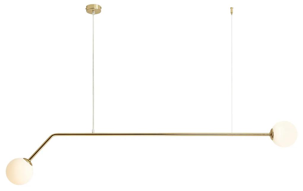 PURE | Asymetrická závesná lampa Farba: Zlatá