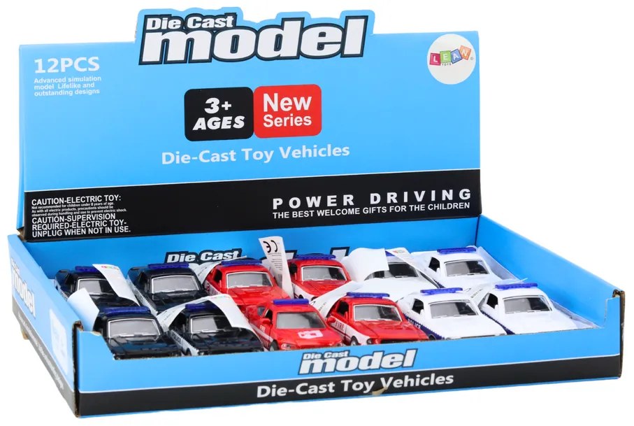 LEAN TOYS Záchranné vozidlá 1:32 Mix – policajné, hasičské