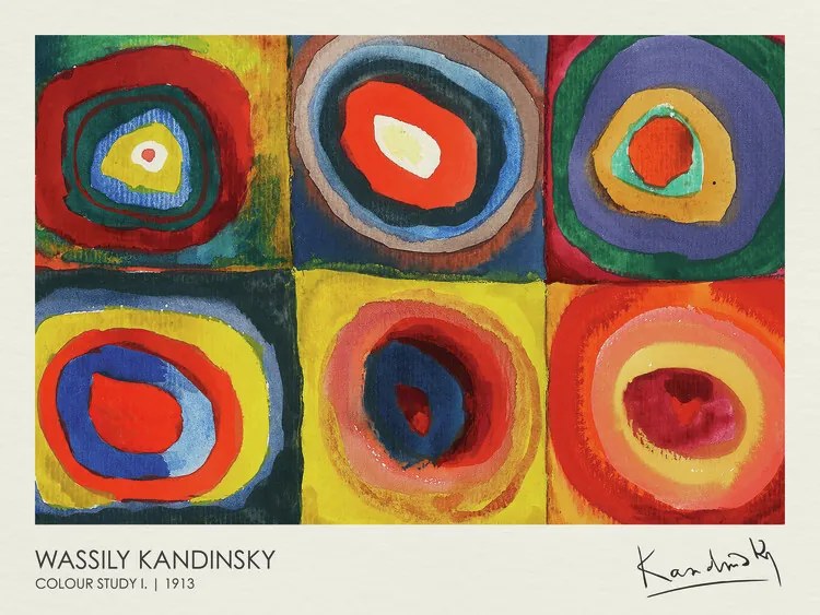 Obrazová reprodukcia Colour Study I. (1913), Wassily Kandinsky