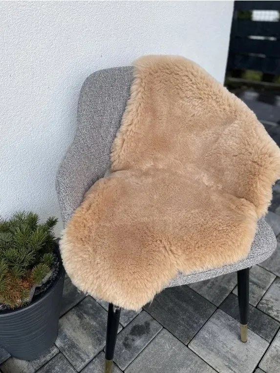 Ovčia kožušina béžová strihaná Kožušina: M- 110x65 cm