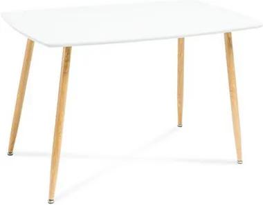 OVN Jedálenský stôl  SIMON  oak /white 120 cm