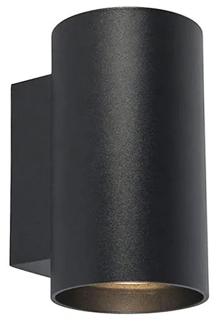 Inteligentné dizajnové nástenné svietidlo čierne vrátane 2 Wifi GU10 - Sandy