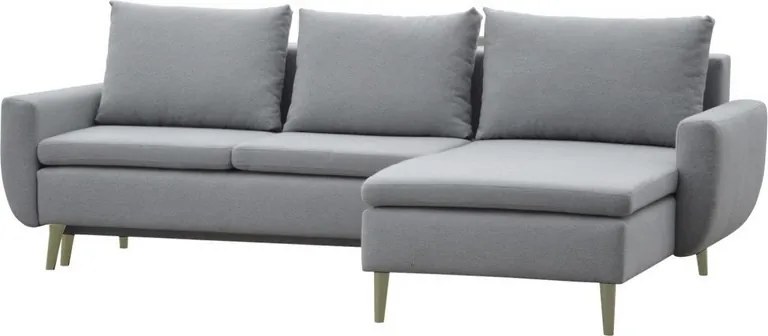Rohová sedacia súprava Enjoy, sivá látka