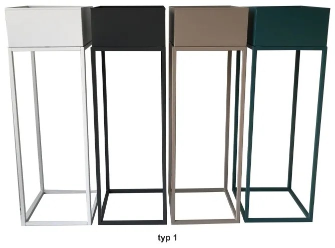 Kovový kvetináč Indize Typ 1 - svetlohnedá (taupe)