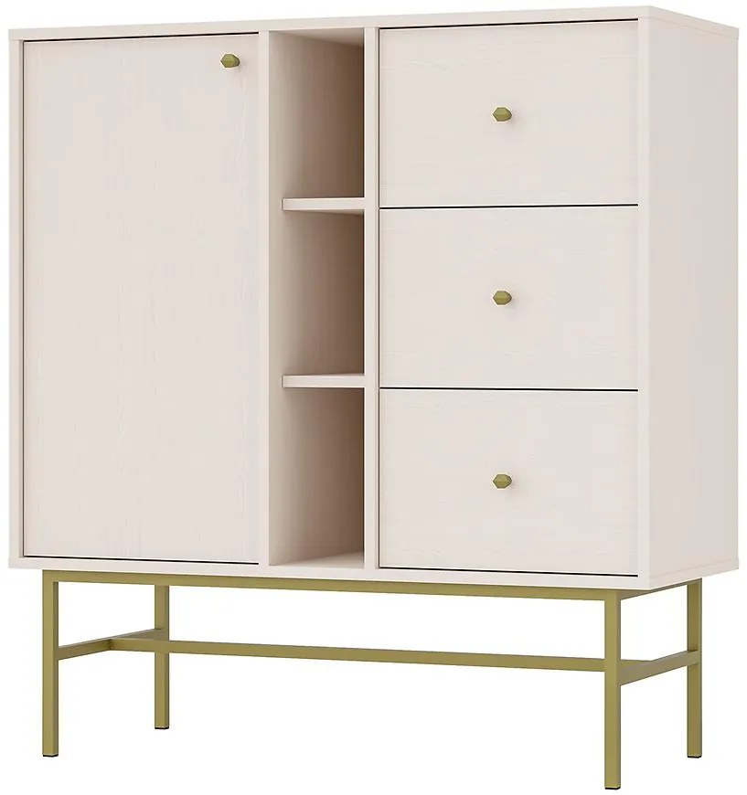 Komoda Tokyo 3  1F 3S pieskovo béžová 824