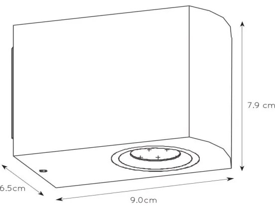 Lucide 22861/05/30 - LED Stmievateľné vonkajšie svietidlo ZORA 1xGU10/5W/230V IP44