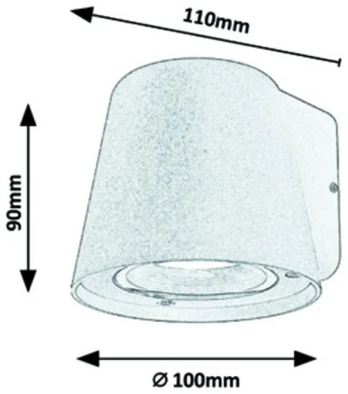 Rabalux - Vonkajšie nástenné svietidlo 1xGU10/35W/230V IP54 biela