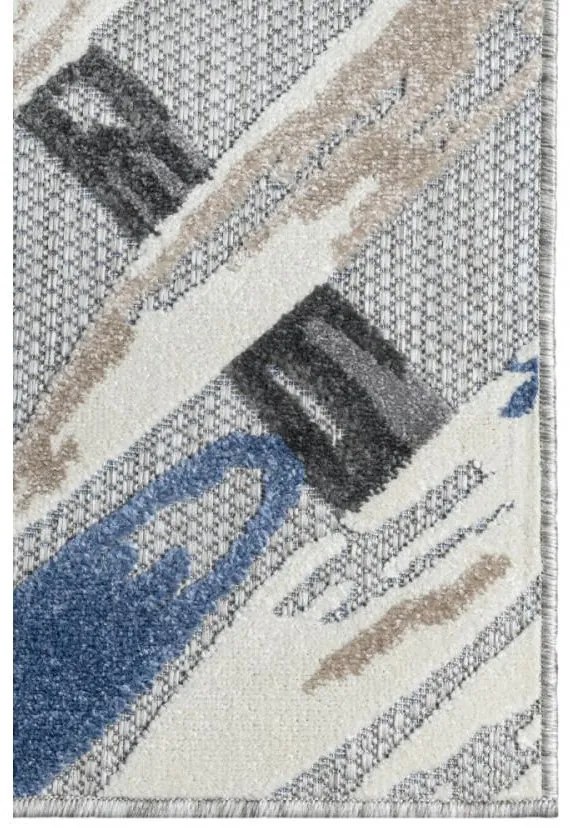 Kusový koberec Palm sivomodrý 80x150cm