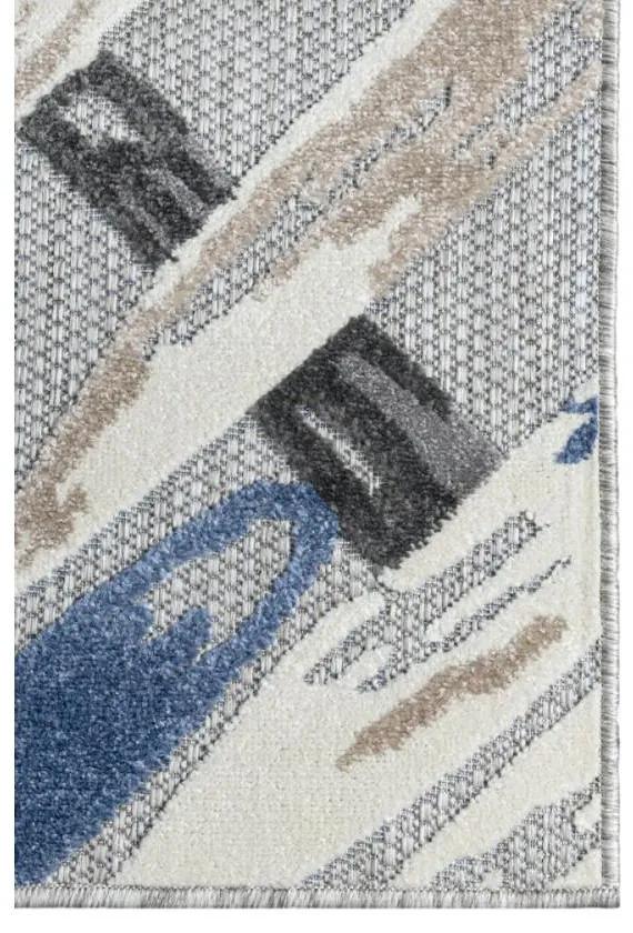 Kusový koberec Palm sivomodrý 80x200cm