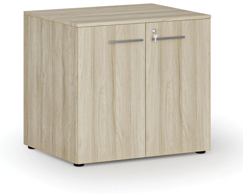 Kancelárska skriňa s dverami PRIMO WOOD, 735 x 800 x 640 mm, dub prírodný