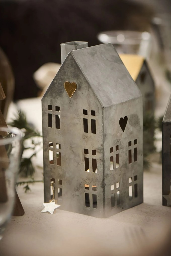 Ib Laursen Svietnik domček Stillenat House Zlaté srdce