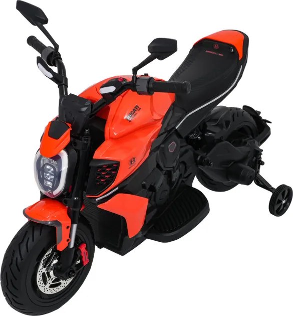 Elektrická motorka Ducati Diavel x Bentley oranžová