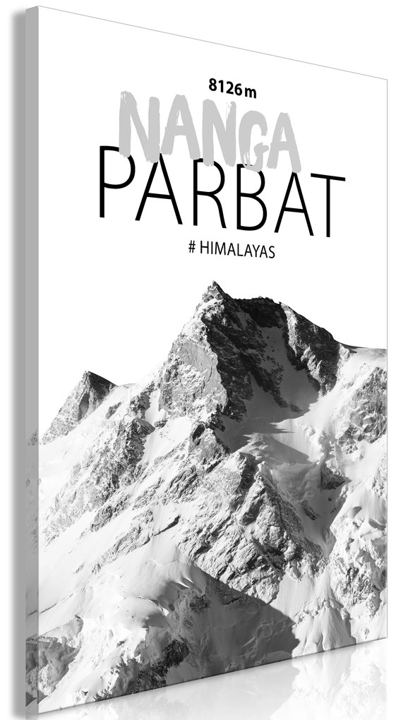 Artgeist Obraz - Nanga Parbat (1 Part) Vertical Veľkosť: 40x60, Verzia: Na talianskom plátne