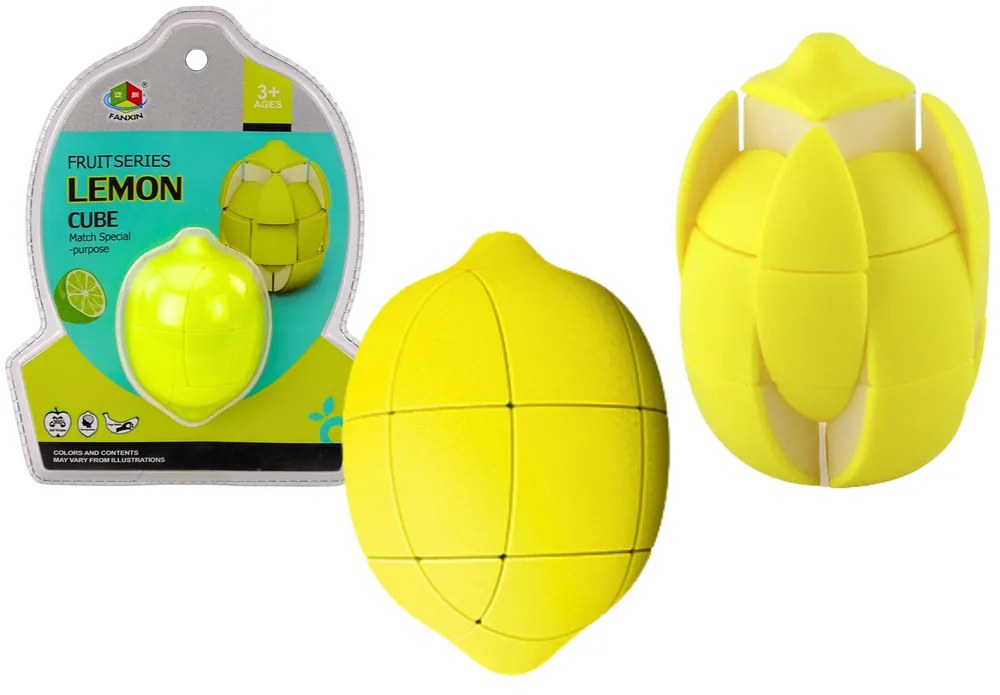 LEAN TOYS Vzdelávacie puzzle - Citrón