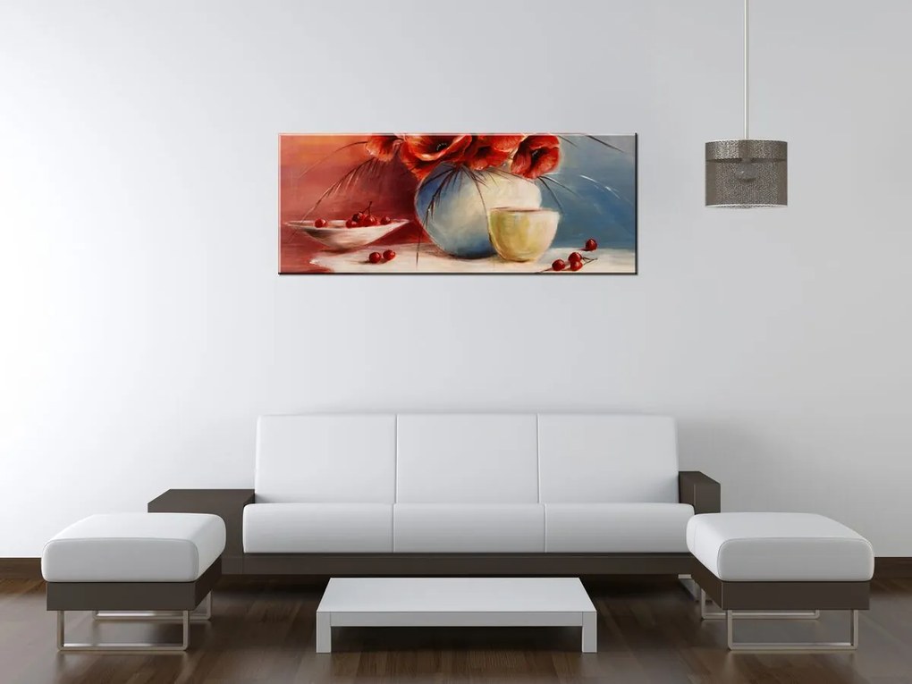 Gario Obraz na plátne Kompozícia Vlčí mak Rozmery: 100 x 40 cm