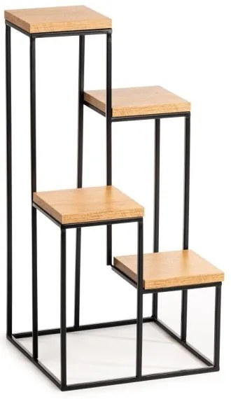Stojan na kvety KASKADA 70x34 čierna/hnedá