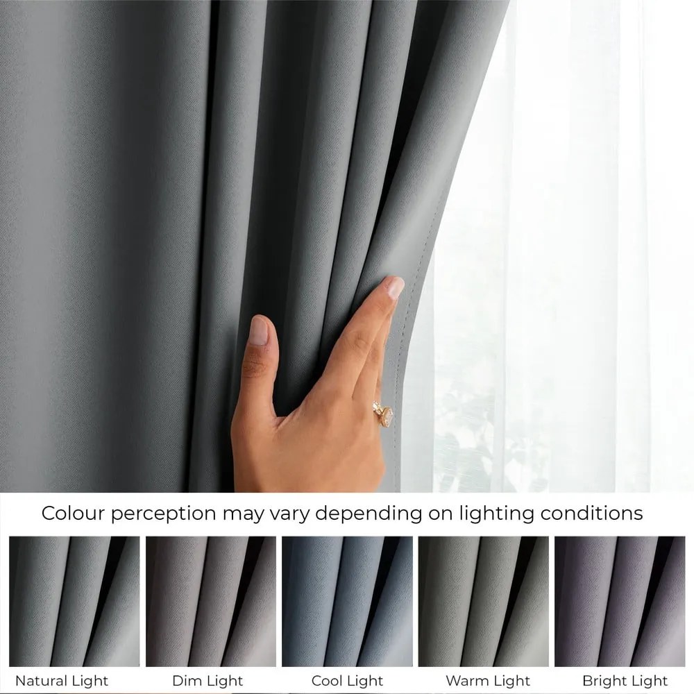 Sivý zatemňovací termo záves 140x245 cm Pleat – Restilo