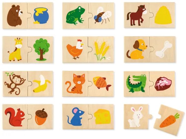 Puzzle Viga 51607 nakŕm zvieratko