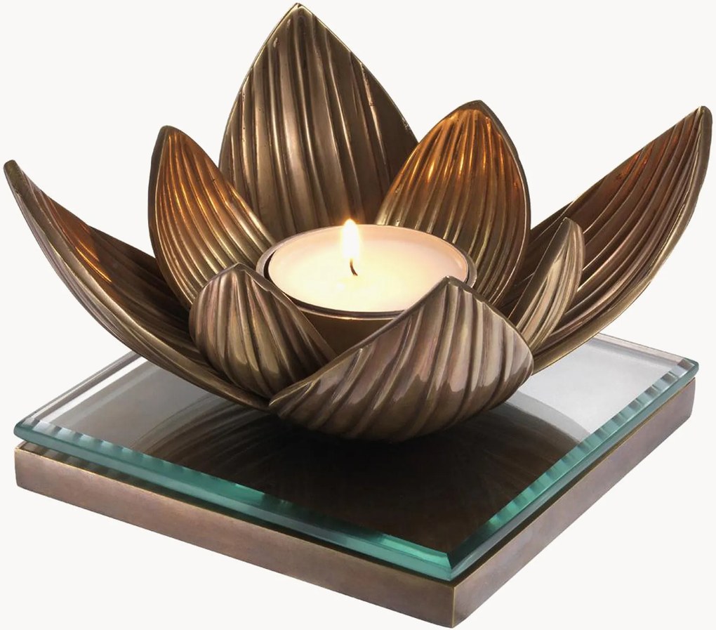 Svietnik na čajovú sviečku Lotus
