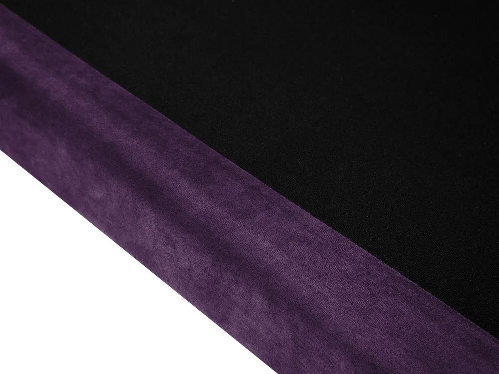 Elegantná fialová čalúnená pohovka pre 3 LOKKA Beliani