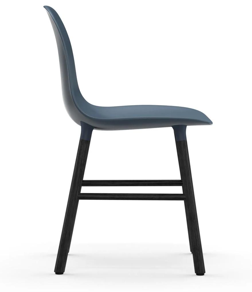 Stolička Form Chair – modrá/čierny dub