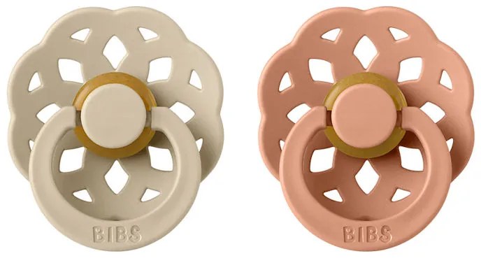 BIBS Boheme cumlíky, kaučuk 2ks - veľkosť 1 - Vanilla Peach