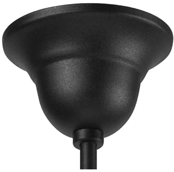 Luster na reťazi RETRO II 5xE27/60W/230V matná čierna