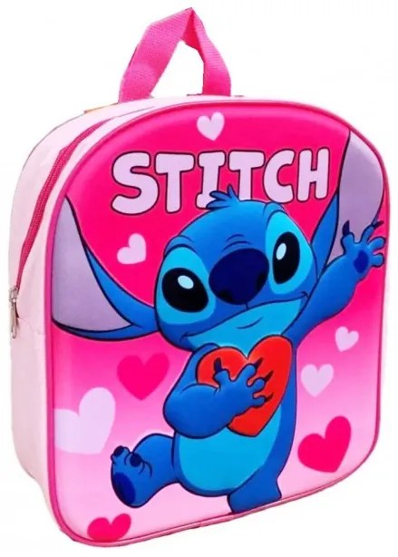 DIFUZED - Dievčenské 3D batoh - Lilo &amp; Stitch / 32 x 28 x 11 cm